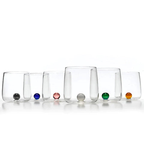 Zafferano Set 6 Bicchierini Tumbler Junior Bilia Colori Assortiti 10 cl