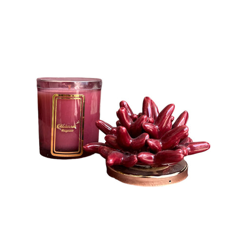 Melaverde Candela Anemone Bordeaux in Ceramica 200g