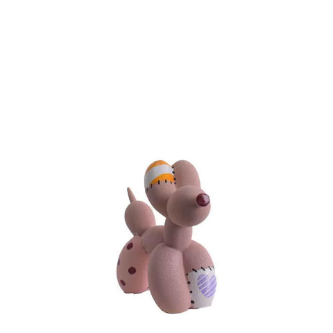 Bomboniera Stone Ballon Dog Piccolo Rosa 12x13 cm