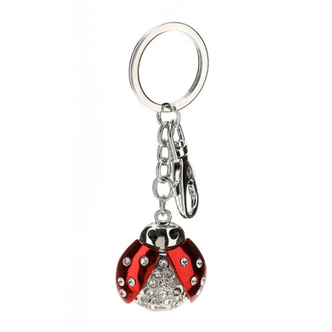 Bomboniera Hervit Portachiavi in Argento Coccinella 11 cm