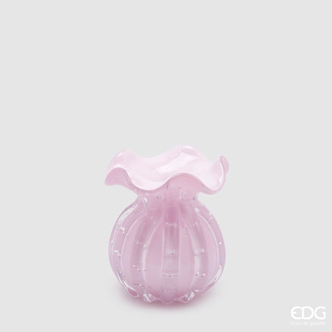 EDG Enzo De Gasperi Vaso Sacchetto H12 D10 cm Rosa