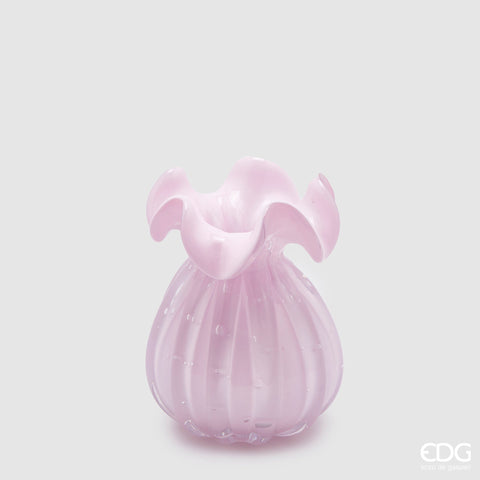 EDG Enzo De Gasperi Vaso Sacchetto H14 D11 cm Rosa