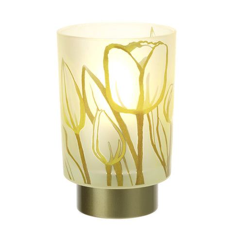 Bomboniera Hervit Creations Lampada in Vetro Tulip 10x16 cm Giallo