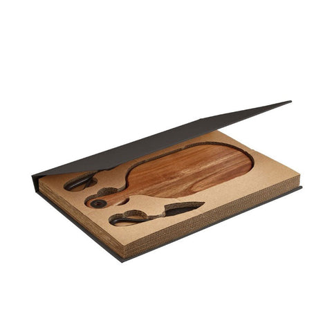 Brandani Industrial Cheese Board with Knife and Fork