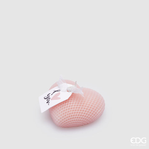 EDG Enzo De Gasperi Candela Cuore Rosa L.7.5 cm