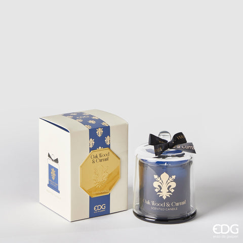 EDG Enzo De Gasperi Candela Con Cupola Goldlily H13 cm Quercia Nera