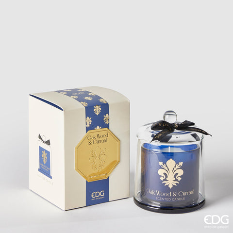 EDG Enzo De Gasperi Candela Con Cupola Goldlily H15 cm Quercia Nera