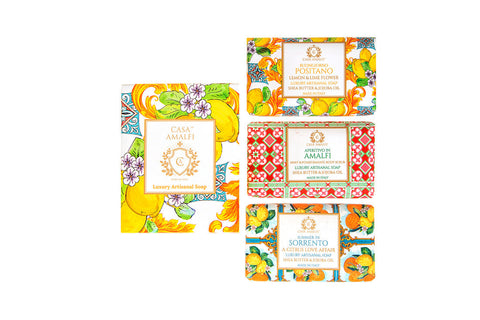 Casa Amalfi Lemon Maiolica Gift Box 3 Pack
