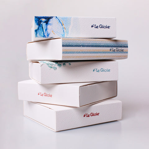 Le Gioie Personalized Wedding Promise Box with Confetti 4 Compartments 10x10 cm