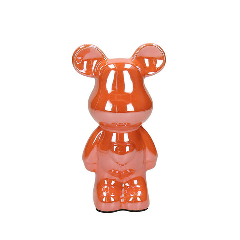 Bomboniera Tognana Orsetto H18 cm in Ceramica Arancio