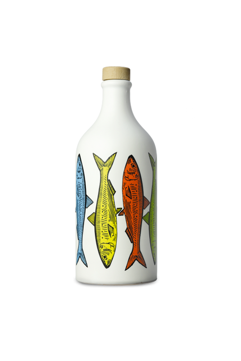 Frantoio Muraglia Fruity EVO Oil Ceramic Jar Sardines 500 ml