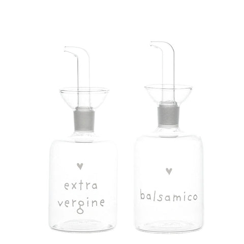 Simple Day set 2 Bottiglie Extravergine e Balsamico in vetro 250ml